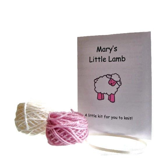 Hand Knit Sheep Ornament "Mary's Little Lamb" - Buttermilk Cottage