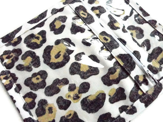 Accessory Bag in Yellow Faux Animal Print - Buttermilk Cottage