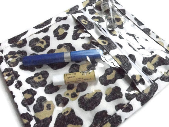 Accessory Bag in Yellow Faux Animal Print - Buttermilk Cottage