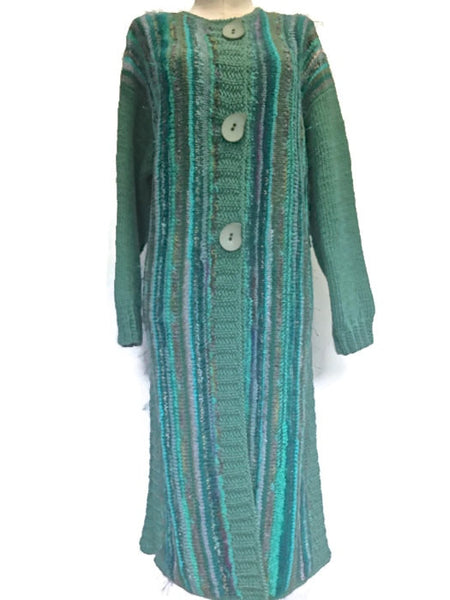 Full Length Coat Aqua FUSION - Buttermilk Cottage