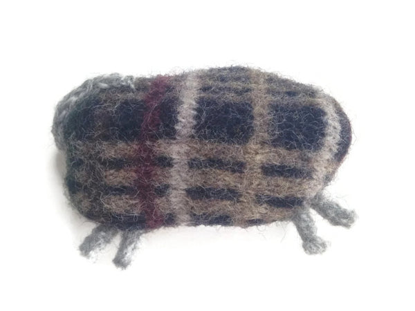 Felted Sheep Handwarmers Plaid - Buttermilk Cottage