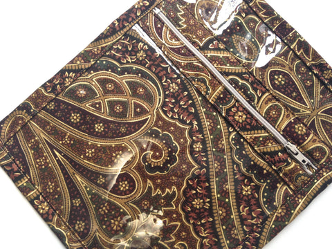 Accessory Bag Brown Paisley - Buttermilk Cottage