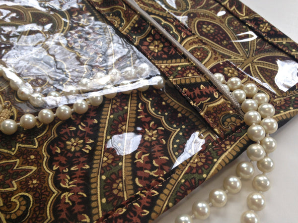 Accessory Bag Brown Paisley - Buttermilk Cottage