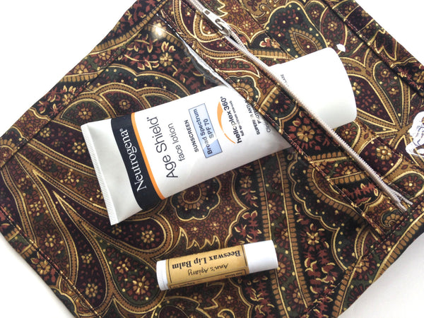 Accessory Bag Brown Paisley - Buttermilk Cottage
