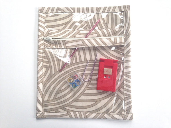 Accessory Bag in Brown Swirls - Buttermilk Cottage