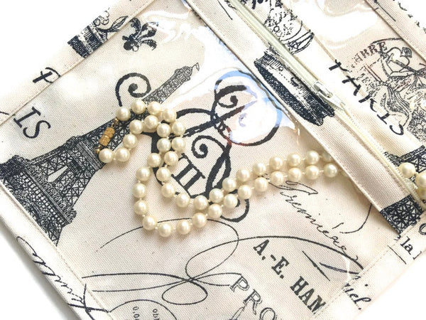Accessory Bag Black Toile - Buttermilk Cottage