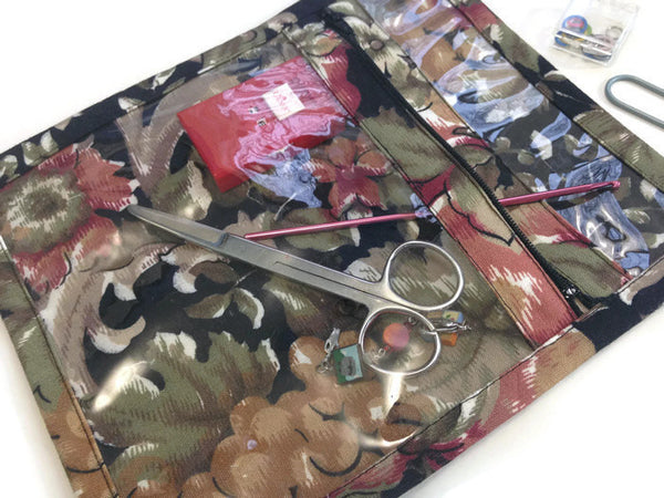 Accessory Bag Black Floral - Buttermilk Cottage