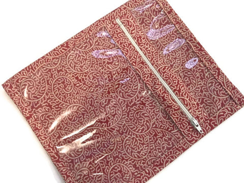 Accessory Bag Red Swirls - Buttermilk Cottage