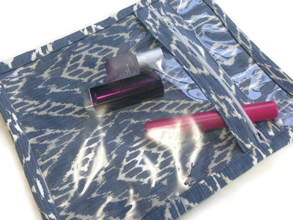 Accessory Bag in Blue Diamond - Buttermilk Cottage
