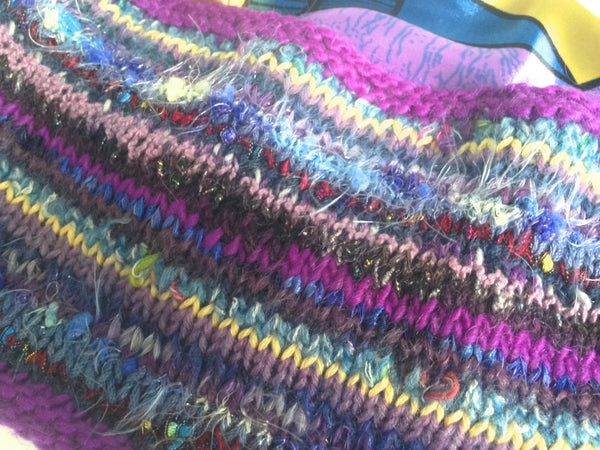 Reversible Cowl Graphic Print Purple - Buttermilk Cottage