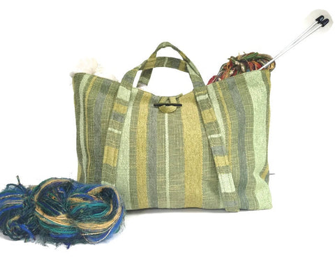The Large Knitting Bag - Buttermilk Cottage