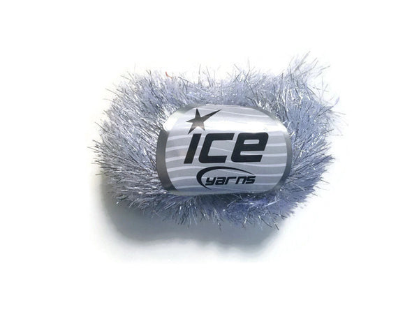 Yarn ICE Silver Faux Fur  Metallic Eyelash - Buttermilk Cottage - 4