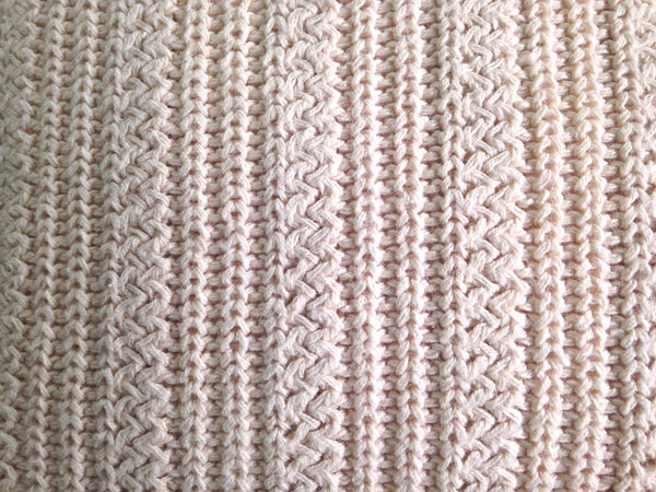 Sweater Pillow Set Off White Textured Knit - Buttermilk Cottage - 5