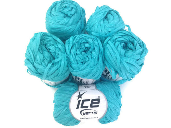 Yarn ICE Ribbon Twin Turquoise - Buttermilk Cottage