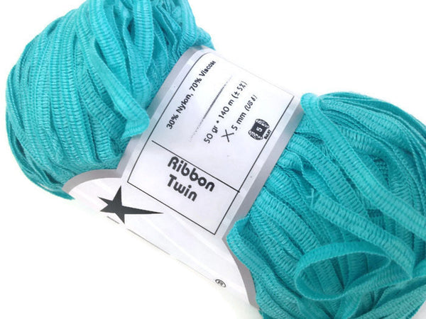 Yarn ICE Ribbon Twin Turquoise - Buttermilk Cottage