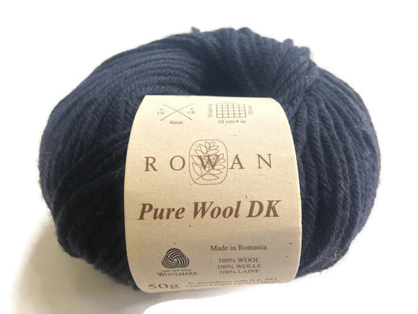 Yarn Rowan Pure Wool DK Black - Buttermilk Cottage