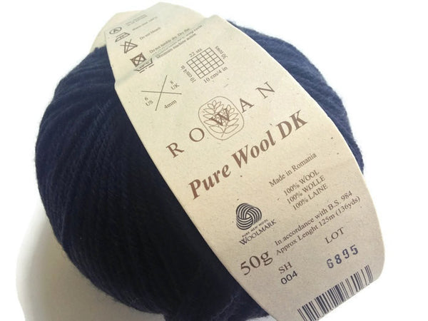 Yarn Rowan Pure Wool DK Black - Buttermilk Cottage