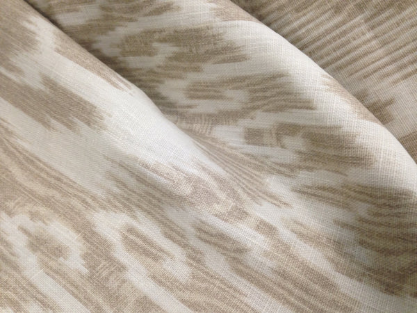 Fabric Beige Linen Fabric Echo Design "Vari" - Buttermilk Cottage
