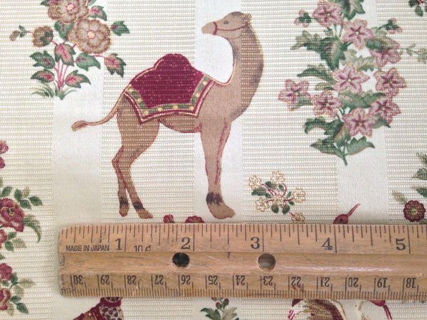 Fabric Mill Creek Giraffe Camel Birds - Buttermilk Cottage