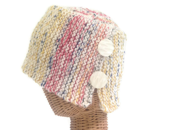 Bucket Hat with Buttons - Buttermilk Cottage
