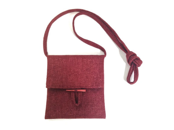 Tag Along Bag Red Woven - Buttermilk Cottage