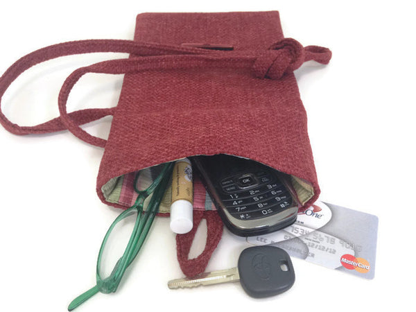Tag Along Bag Red Woven - Buttermilk Cottage