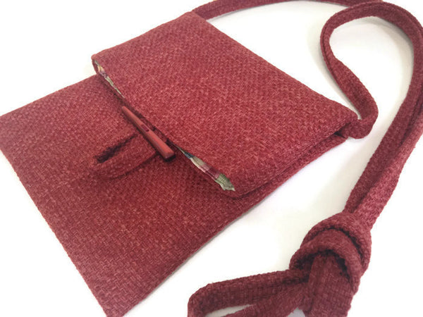 Tag Along Bag Red Woven - Buttermilk Cottage