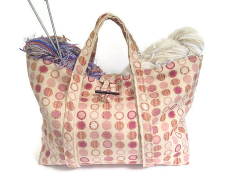 The Large Knitting Bag - Buttermilk Cottage