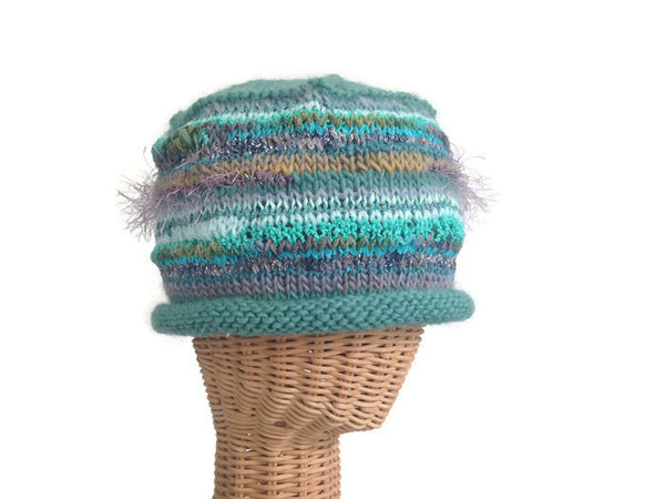 Beanie Cloche Aqua FUSION - Buttermilk Cottage