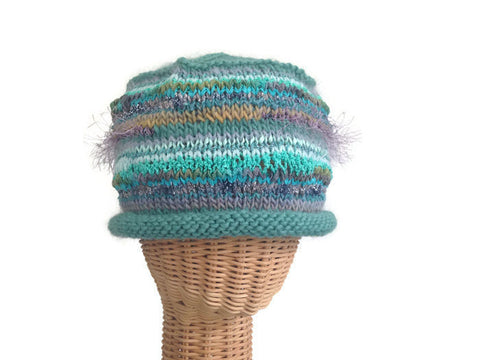 Beanie Cloche Aqua FUSION - Buttermilk Cottage