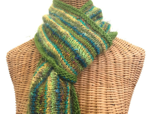 Infinity Scarf Green FUSION - Buttermilk Cottage
