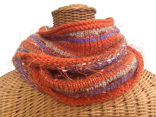 Infinity Scarf Orange FUSION - Buttermilk Cottage