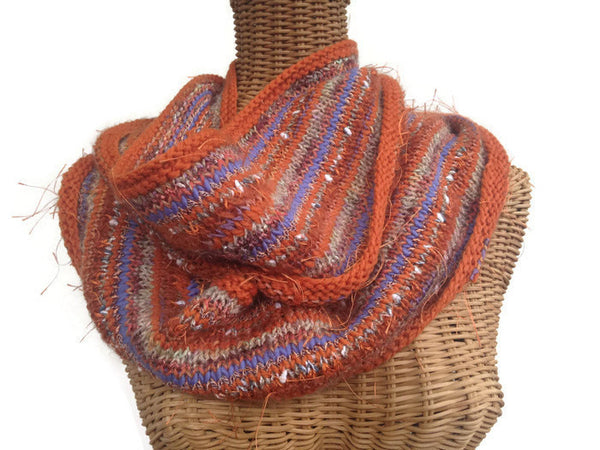 Infinity Scarf Orange FUSION - Buttermilk Cottage