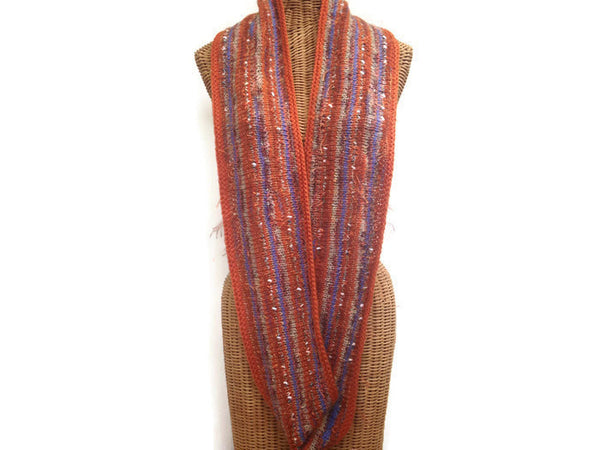 Infinity Scarf Orange FUSION - Buttermilk Cottage