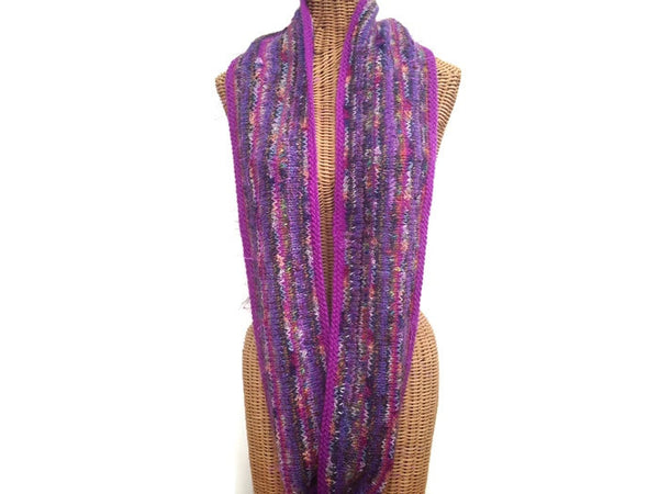 Infinity Scarf Purple FUSION - Buttermilk Cottage - 5