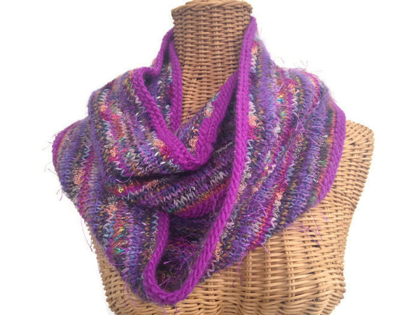 Infinity Scarf Purple FUSION - Buttermilk Cottage - 1