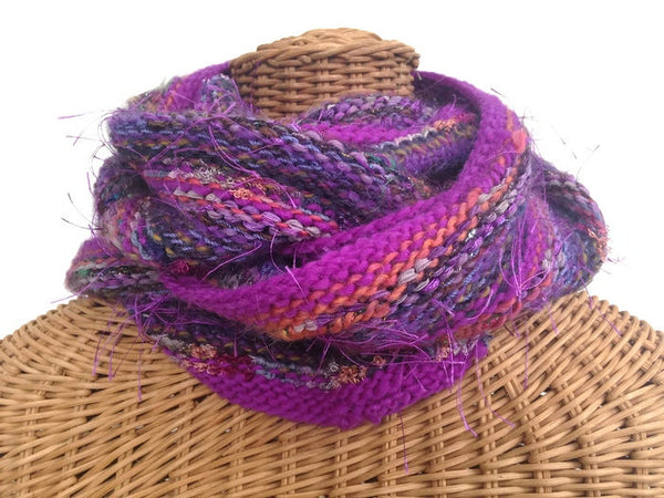 Infinity Scarf Purple FUSION - Buttermilk Cottage - 3