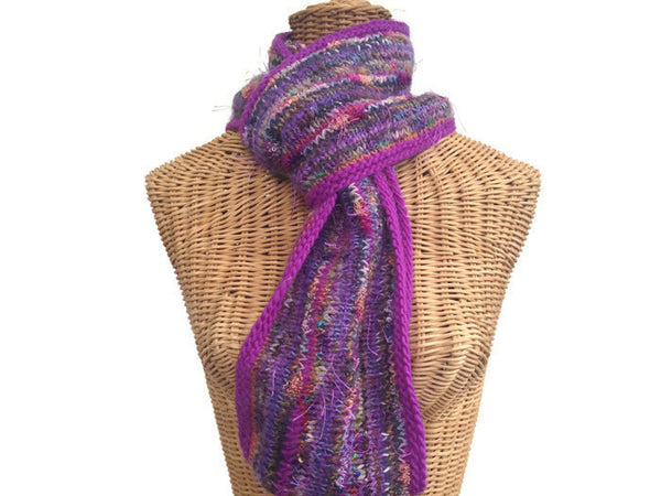 Infinity Scarf Purple FUSION - Buttermilk Cottage - 4