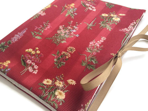 Circular Needle Case Red Floral - Buttermilk Cottage