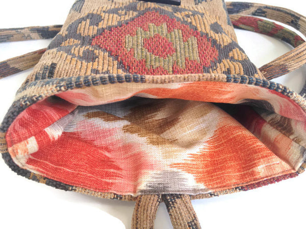 Tag Along Bag Rust Southwestern - Buttermilk Cottage - 3