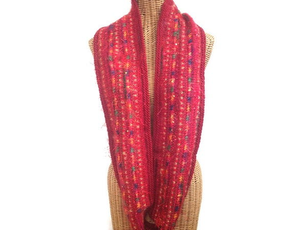Infinity Scarf Red FUSION - Buttermilk Cottage - 4