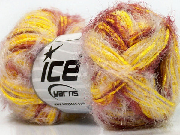Yarn ICE Bergamot Yellow Burgundy - Buttermilk Cottage - 1