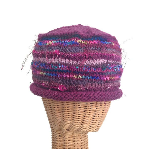 Beanie Cloche Plum FUSION - Buttermilk Cottage