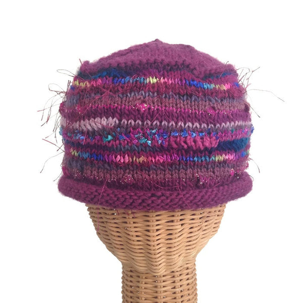 Beanie Cloche Plum FUSION - Buttermilk Cottage