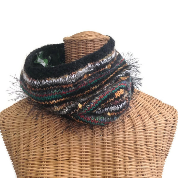 Reversible Cowl Graphic Print Black - Buttermilk Cottage - 1