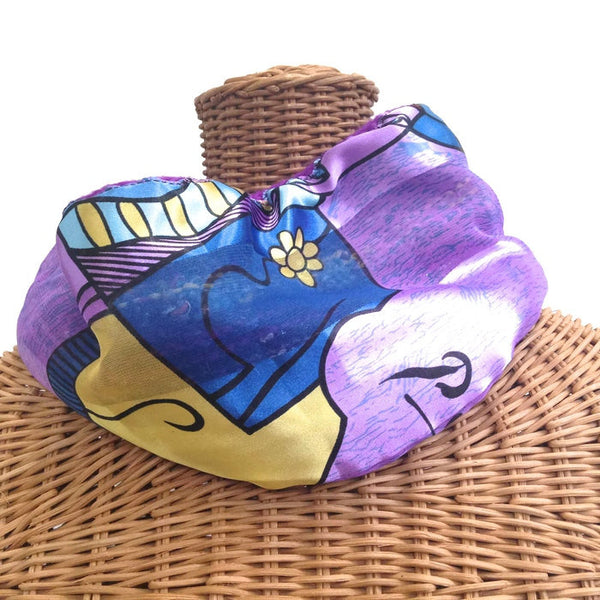 Reversible Cowl Graphic Print Purple - Buttermilk Cottage