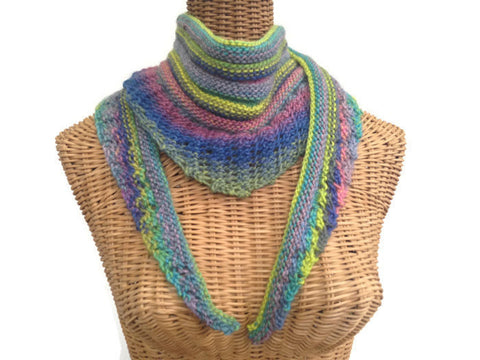 Lacy  Knit Scarf Multicolored - Buttermilk Cottage